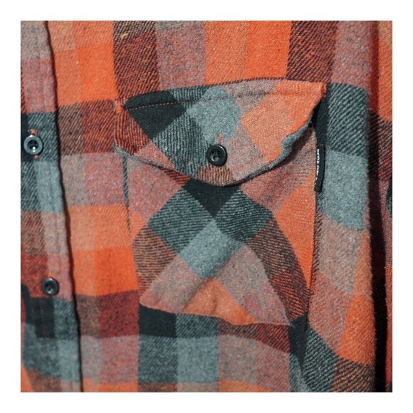 Molokai Surf Co Red/Black/Grey‎ Flannel Long Sleeve Shirt Size M - Picture 4 of 7